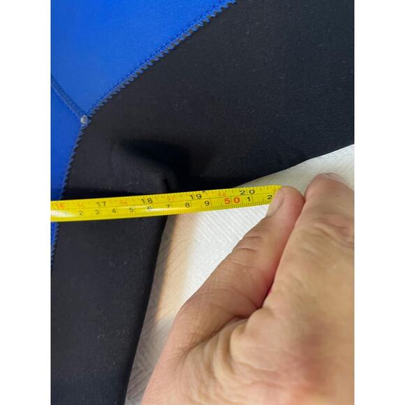 TUSA Full Wetsuit Size L Blue Black Neoprene Back Zip Diving Scuba - Picture 11 of 12